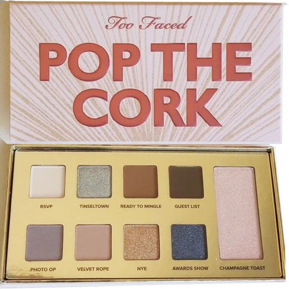 NWOT Too Faced Pop The Cork Limited Edition Makeup Collection Eyeshadow